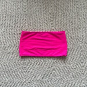 Frankie’s Bikinis Jenna Bikini Top, heart throb pink, size: small